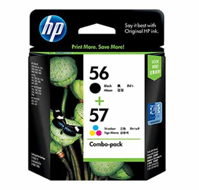 hp 56/57 (cc629aa) combo pack ink cartridge ( multicolor)